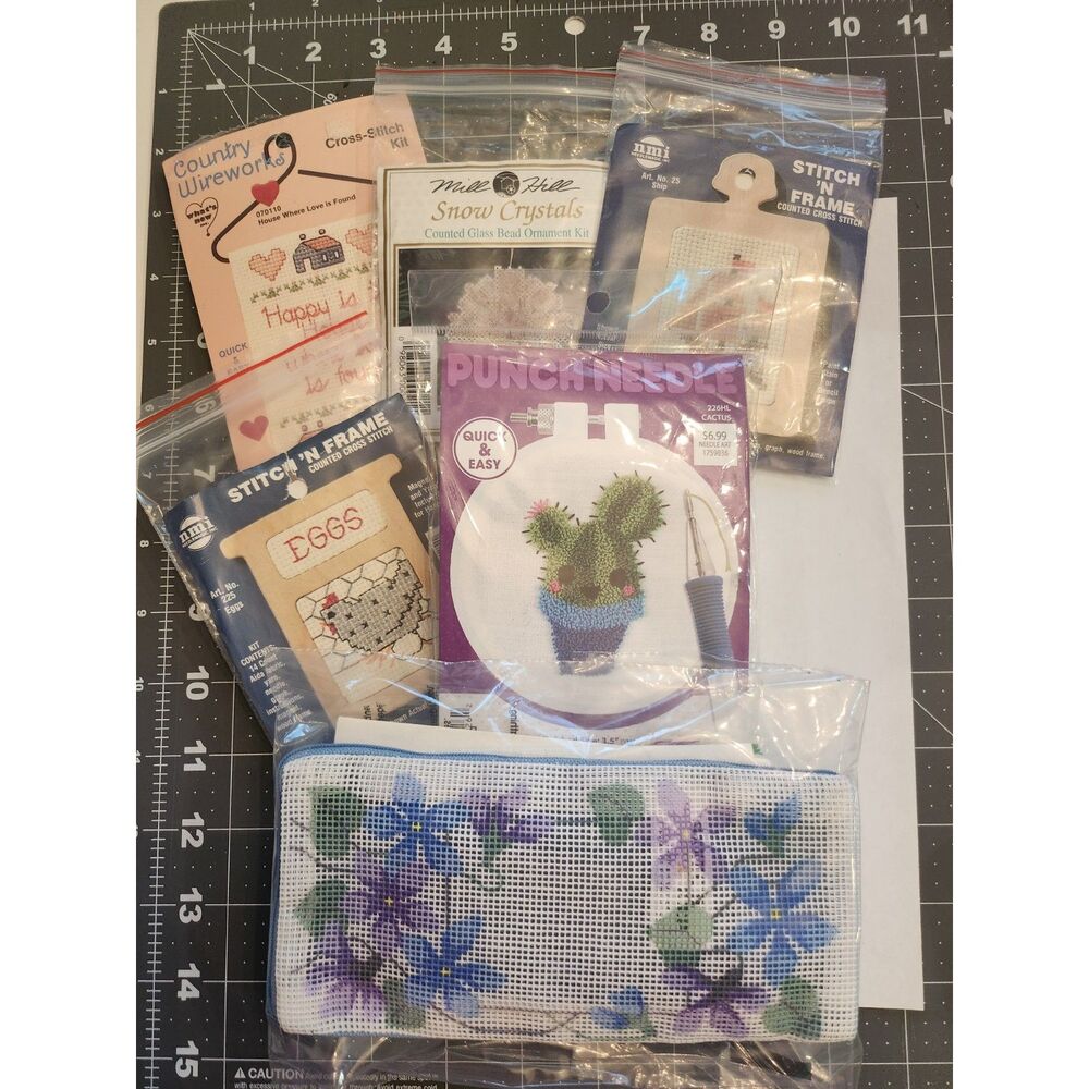 Various Needle Craft Kits for Stocking Stuffers, Goodie Bags, Teachers Gifts B36
